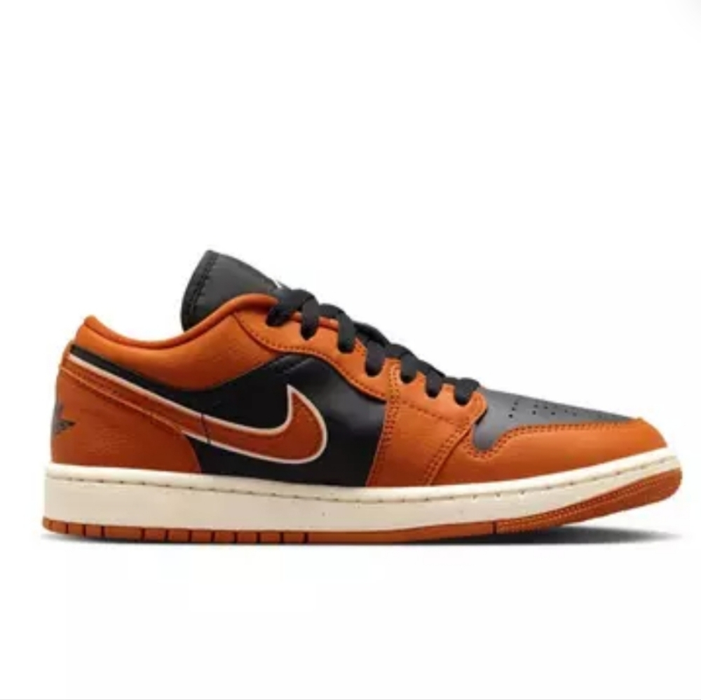 Like New *Air Jordan 1 Low SE "Sport Spice/Black/Coconut Milk" Women's S…
